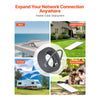 VEVOR Starlink Gen 3 Cable, 150 FT, 24 AWG Copper Core, Durable Extension Cable for Standard Generation 3, Compatible with Starlink Rectangular Satellite V3, Flexible Wiring for RV, Backyard, Camping