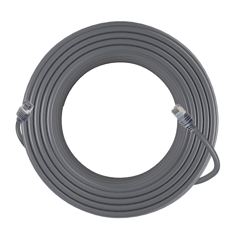 VEVOR Starlink Gen 3 Cable, 150 FT, 24 AWG Copper Core, Durable Extension Cable for Standard Generation 3, Compatible with Starlink Rectangular Satellite V3, Flexible Wiring for RV, Backyard, Camping