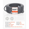 VEVOR Starlink Gen 3 Cable, 100 FT, 24 AWG Copper Core, Durable Extension Cable for Standard Generation 3, Compatible with Starlink Rectangular Satellite V3, Flexible Wiring for RV, Backyard, Camping
