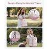 VEVOR Breast Pump Backpack, Breast Feeding Bag with Ice Pack, Fits for S1/S2, Pumping Accessories & Breastmilk Storage, Portable Pump Carrying Case for Work, Travel and Family Use, Light Pink
