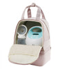 VEVOR Breast Pump Backpack, Breast Feeding Bag with Ice Pack, Fits for S1/S2, Pumping Accessories & Breastmilk Storage, Portable Pump Carrying Case for Work, Travel and Family Use, Light Pink