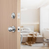 VEVOR Front Door Handle and Deadbolt Set, Satin Nickel Front Door Lock Set with Interior Knob, Adjustable Hole Spacing Single Cylinder Handleset, for Right and Left Handed Entrance and Front Door