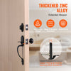 VEVOR Front Door Handle and Deadbolt Set, Matte Black Front Door Lock Set with Interior Knob,  Adjustable Hole Spacing Single Cylinder Handleset, for Right and Left Handed Entrance and Front Door