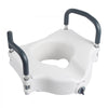 VEVOR Raised Toilet Seat with Arms, 300 lbs Load Capacity, 5-Inch Lift Height, Widened Commode Elevated Toilet Seat Riser with Padded Handles for Seniors, Elderly, Handicap, Disabled, and Adults Use