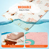 VEVOR Baby Play Mat, 51""x79"" Baby Crawling Mat, Non-Slip One-Piece Foam Baby Playmat, Foldable Portable Reversible Floor Mat with Travel Bag, Waterproof Activity Playmats for Babies, Toddlers, Infants