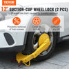 VEVOR Wheel Lock Clamp, 2-Pack Trailer Wheel Lock, Heavy-Duty Anti Theft Tire Lock, Adjustable Tire Boot Lock Tire Claw, Trailer Wheel Locks for RV Trailers, Cars, Trucks, SUVs