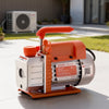 VEVOR Vacuum Pump, 3.5 CFM 1/4 HP, HVAC Single Stage Rotary Vane AC Vacuum Pump, for R134a R22 R410a Systems, 4 Pole Motor, for Automotive Air Conditioner Maintenance Resin Degassing, Oil Included