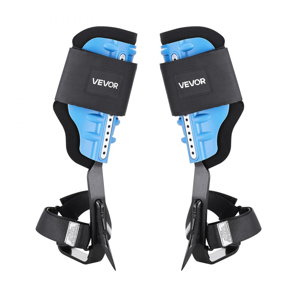 VEVOR Tree Climbing Spikes, Height-Adjustable Tree Climbing Gear with Straps & Padding Cushion, 350 lbs Load Capacity, Heavy Duty Steel Climb Spurs Arborist Equipment for Fruit Picking Hunting