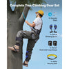 VEVOR Tree Climbing Spikes Set, Height-Adjustable Tree Climbing Gear with Straps & Waist Harness, 350 lbs Load Capacity, Heavy Duty Steel Climb Spurs Arborist Equipment for Fruit Picking Hunting