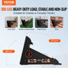 VEVOR Ladder Levler, 380lbs Load PP Ladder Leveling Tool, Pitch Hopper, Stair Ladder Stabilizer with Storage, Easy to Use Stable Platform for All Surfaces,Extension Ladder Accessory for Uneven Ground