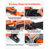 VEVOR Sliding Compound Miter Saw, 7-1/4 inch Blade, DC 18.5V Cordless Miter Saw, with LED Precision Alignment, Adjustable Angles, Battery and Charger Included, for Cutting Wood, Metals, Laminates
