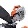 VEVOR Sliding Compound Miter Saw, 7-1/4 inch Blade, DC 18.5V Cordless Miter Saw, with LED Precision Alignment, Adjustable Angles, Battery and Charger Included, for Cutting Wood, Metals, Laminates