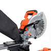 VEVOR Sliding Compound Miter Saw, 7-1/4 inch Blade, DC 18.5V Cordless Miter Saw, with LED Precision Alignment, Adjustable Angles, Battery and Charger Included, for Cutting Wood, Metals, Laminates