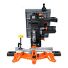 VEVOR Compound Miter Saw, 8-1/4 inch Blade, 2-in-1 Miter/Table Saw, with Precision Laser Alignment, Adjustable Angles, 4800 RPM, with Splash Guard, for Cutting Wood, Metals, Laminates, and Plastic