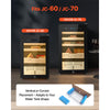 VEVOR Humidifier Replacement Filter, 2 Packs Humidifying Pad Compatible with JC-60/JC-70 Cigar Humidor Water Tank, 3D Multi-Layer Honeycomb Mesh, Cigar Flavor Preservation, Cut-to-Fit for Your Humidor