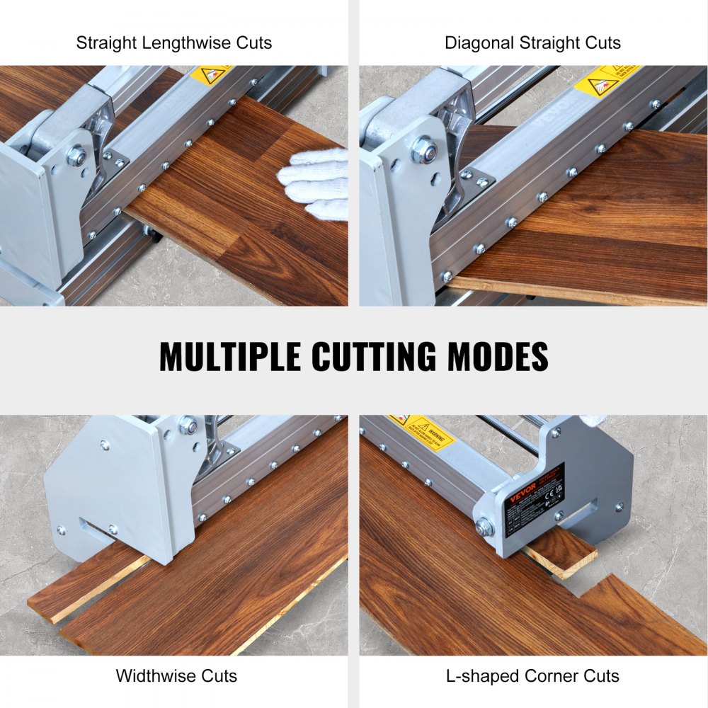 VEVOR Floor Cutter 13 inch, Cuts Vinyl Plank, Laminate, Engineered Hardwood, Siding, 0.47in Cutting Depth Effortless And Easy Cutting, Vinyl Plank Cutter for LVP, WPC, SPC, LVT, VCT, PVC, and More