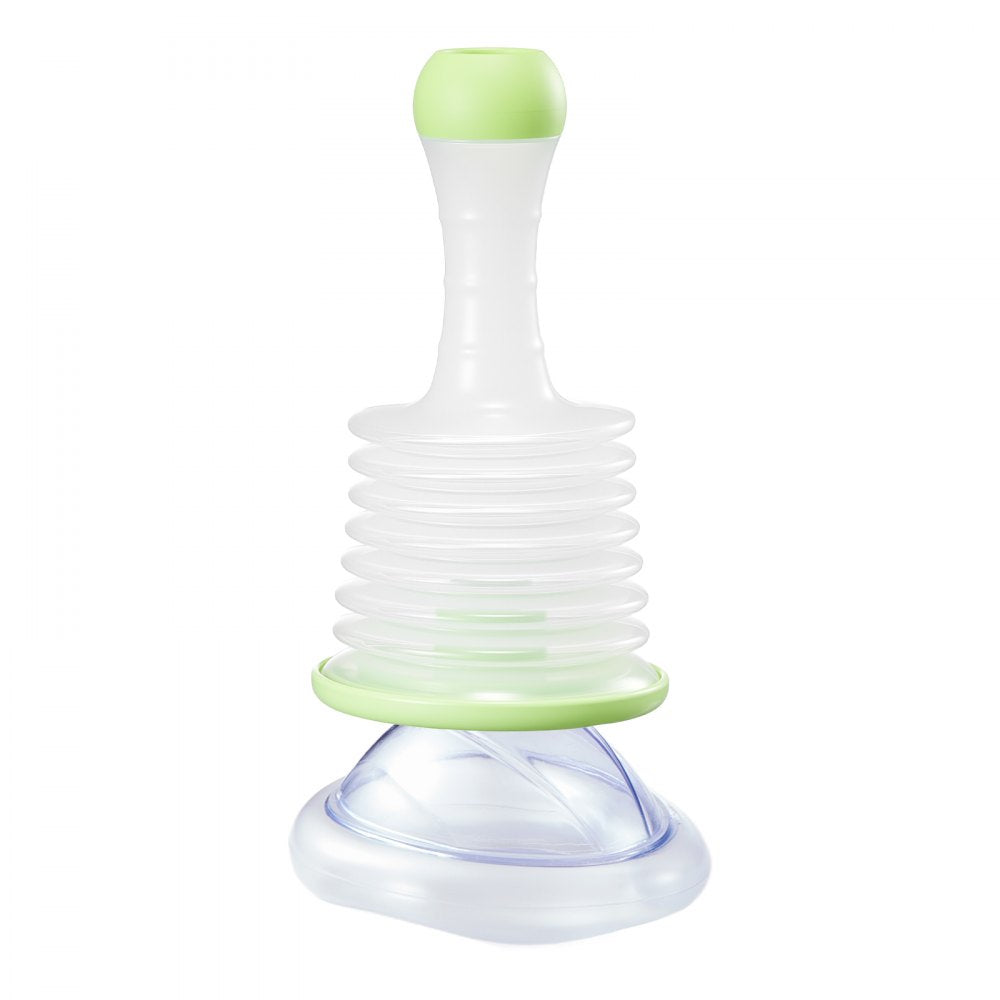 VEVOR Choking Rescue Device, Portable Airway Clear Anti Choking Suction Device with 2 Multi-size Masks and 1 Storage Bag, First Aid Kit for Removing Blocked Objects, for Home, School, Travel