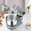VEVOR Stand Mixer, 660W Electric Dough Mixer with 6 Speeds LCD Screen Timing, Tilt-Head Food Mixer with 5.8 Qt Stainless Steel Bowl, Dough Hook, Flat Beater, Whisk, Scraper, Splash-Proof Cover - Gray