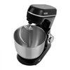 VEVOR Stand Mixer, 5.3QT + 4.4QT Two Stainless Steel Bowls, 10+P Speeds Tilt-head Food Mixer, Kitchen Mixer with Dough Hook, Wire Whip, Beater, Scraper, Household Stand Mixer for Baking Mixing, Black