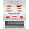 VEVOR Meat Cutter Machine Blade, 7 mm Blade for Commercial Meat Cutter, One Set Blade for SJY-DQ90 Meat Cutting Machine, Stainless Steel, Cutter Slicer Blade Set for Boneless Meat, Soft Vegetables