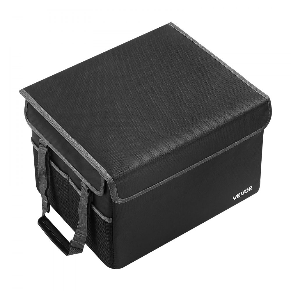 VEVOR Fireproof Document Box, 1832 ℉ Heat Insulated Fireproof & Waterproof Box, Space-Saving and Foldable Design, Portable Home Office Travel File Organizer, for Passports, Important Documents, Files