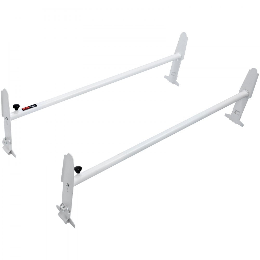 VEVOR Van Roof Ladder Rack, 2 Bar Alloy Steel Ladder Racks, Adjustable from 47.2"-78.7", 500 lbs Capacity, Roof Rack Compatible with Full-size Vans with Rain Gutter, Chevrolet Express, GMC Savana, etc