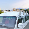 VEVOR Van Roof Ladder Rack, 3 Bars Alloy Steel Roof Racks, 750 LBS Capacity Rain-Gutter Roof Rack, Adjustable Length 40.2" to 74.8", Van Ladder Rack Compatible with Chevrolet Express, GMC Savana, etc
