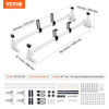 VEVOR Trailer Ladder Rack, 54" 2 Crossbars Ladder Roof Rack, Heavy-duty Steel Van Roof Ladder Rack, 600 lbs Capacity Van Ladder Rack with Straps, Fit for Ford Transit 150, 250, 350, 2015-2022