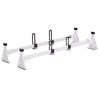 VEVOR Trailer Ladder Rack, 54" 2 Crossbars Ladder Roof Rack, Heavy-duty Steel Van Roof Ladder Rack, 600 lbs Capacity Van Ladder Rack with Straps, Fit for Ford Transit 150, 250, 350, 2015-2022