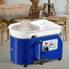 VEVOR Pottery Wheel, 350W, 11 in Clay Wheel Forming Machine, 60-300 RPM Adjustable Speed with Handle and Pedal Control, ABS Detachable Basin, Accessory Kit for Adults and Beginners Craft DIY, Blue