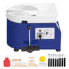 VEVOR Pottery Wheel, 350W, 11 in Clay Wheel Forming Machine, 60-300 RPM Adjustable Speed with Handle and Pedal Control, ABS Detachable Basin, Accessory Kit for Adults and Beginners Craft DIY, Blue