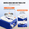 VEVOR Mini Pottery Wheel, for Kids or Beginners, 2 Turntables 2.6in/3.9in Ceramic Wheel Machine, Adjustable 0-300RPM Speed ABS Detachable Basin, 17 Pottery Accessories, Work Art Craft DIY, 30W, Blue
