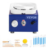 VEVOR Mini Pottery Wheel, for Kids or Beginners, 2 Turntables 2.6in/3.9in Ceramic Wheel Machine, Adjustable 0-300RPM Speed ABS Detachable Basin, 17 Pottery Accessories, Work Art Craft DIY, 30W, Blue