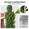 VEVOR Artificial Cedar Topiary Tree, 36 inch Tall (2 Pieces), with Extra Leaves & Pot Faux Evergreen Fake Pine Cypress Trees Plant, UV Rated Artificial Greenery Set for Home Decor Indoor/Outdoor