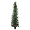 VEVOR Artificial Topiary Cedar Tree 8 Ft Set of 2 with Pot Greenery Decor, Premium PE Fake Trees, Year-Round Indoor & Outdoor Faux Green Plant for Front Door, Entryway, Porch, Balcony, Patio, Garden
