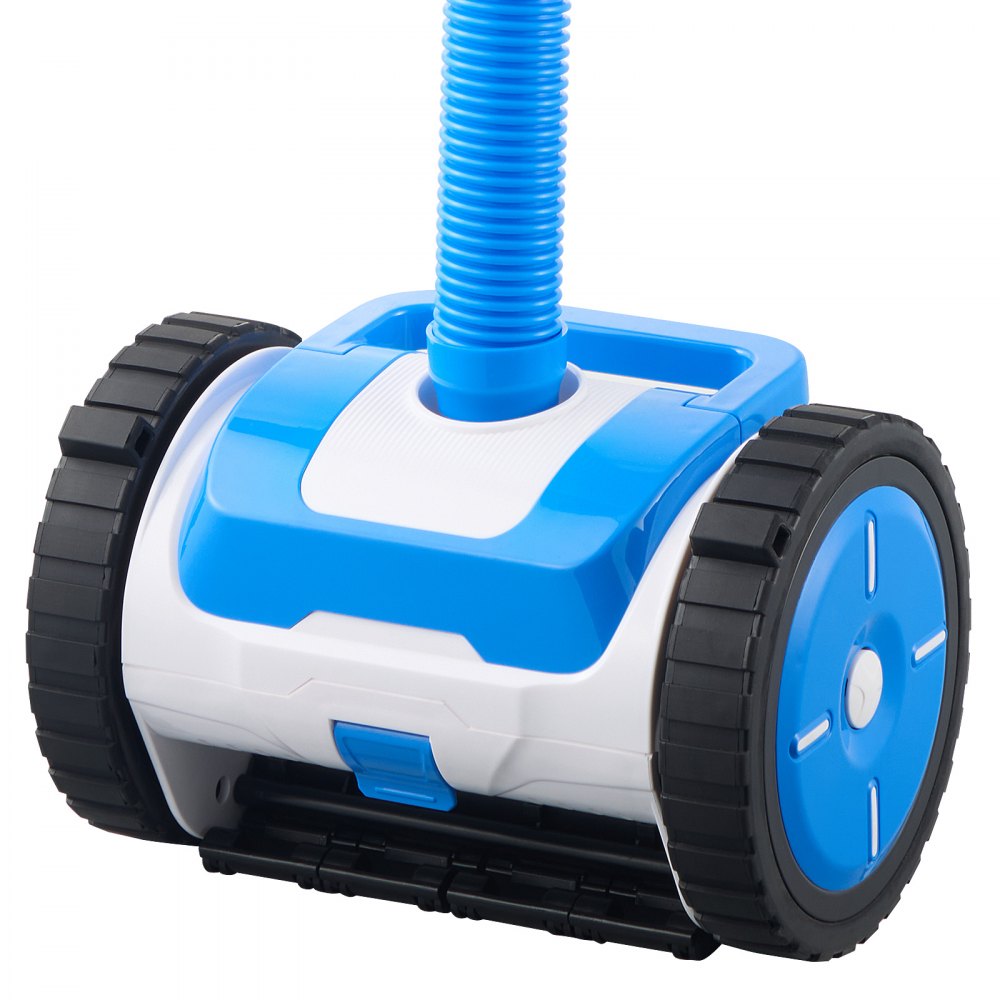 VEVOR Suction Pool Cleaner, Automatic Pool Vacuum Cleaner, Suction Side Automatic Pool Cleaner, Suction Vacuum Pool Sweeper with 2 Wheels, for In-ground Pool and Above-ground Pool Up to 20 x 40 ft