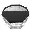 VEVOR Dog Playpen, 8 Pcs 30"H x 24"W Panels Foldable Metal Pet Exercise Pen, Dog Fence Indoor and Outdoor Pen with Door, 600D Oxford Fabric Top Cover, Pet Playpen for Dogs, Cats, Other Small Animals