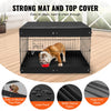VEVOR Dog Playpen, 4 Pcs 24 x 36 in Panels Foldable Metal Pet Exercise Pen, Dog Fence Indoor and Outdoor Pen with Door, Top Cover, and Bottom Pad, Pet Playpen for Dogs, Cats and Other Small Animals