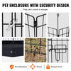 VEVOR Dog Playpen, 4 Pcs 24 x 36 in Panels Foldable Metal Pet Exercise Pen, Dog Fence Indoor and Outdoor Pen with Door, Top Cover, and Bottom Pad, Pet Playpen for Dogs, Cats and Other Small Animals
