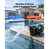 VEVOR Suction Hose 2" x 25 ft Heavy Duty PVC Suction Pump Hose Assembly, for Swimming Pools Trash Pump, Water Transfer, High Pressure Resistance, Weather-Proof & Burst-Resistant, with Clamps, White
