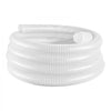 VEVOR Suction Hose 2" x 25 ft Heavy Duty PVC Suction Pump Hose Assembly, for Swimming Pools Trash Pump, Water Transfer, High Pressure Resistance, Weather-Proof & Burst-Resistant, with Clamps, White