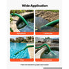 VEVOR Suction Hose 3" x 20 ft Heavy Duty PVC Suction Pump Hose Assembly, for Swimming Pool Trash Pump, 60 PSI Max Pressure, Weather & Burst-Resistant, Male x Female Cam and Groove Fittings, Green