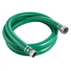VEVOR Suction Hose 3" x 20 ft Heavy Duty PVC Suction Pump Hose Assembly, for Swimming Pool Trash Pump, 60 PSI Max Pressure, Weather & Burst-Resistant, Male x Female Cam and Groove Fittings, Green