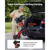 VEVOR Rollator Walker with Seat for Seniors, Ultra Compact 3-Fold Rolling Walker, Lightweight Aluminum Mobility Walking Aid with PU Solid Wheels, Adjustable Handle, Cup & Cane Holder - Supports 300LBS