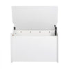 VEVOR Kids Storage Bench, Wooden Toy Box Chest with Backrest, Large Storage Cabinet with Safety Hinge, Toddlers Storage Bench for Playroom, Living Room or Entryway, 23.5 x 14.5 x 21.46 in, White