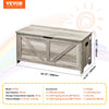 VEVOR Wooden Toy Chest for Kids, Toddler Toy Storage Box with Flip-Top Lid and Safety Hinge, 38.98 x 15.55 x 18.9" Large Kids Storage Bench for Playroom, Bedroom, Living Room or Entryway, Gray