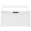 VEVOR Wooden Toy Chest for Kids, Toddler Toy Storage Box with Flip-Top Lid and Safety Hinge, 32.68 x 17.91 x 24.02" Large Kids Storage Bench for Playroom, Bedroom, Living Room or Entryway, White