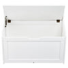 VEVOR Wooden Toy Chest for Kids, Toddler Toy Storage Box with Flip-Top Lid and Safety Hinge, 32.68 x 17.91 x 24.02" Large Kids Storage Bench for Playroom, Bedroom, Living Room or Entryway, White