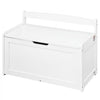 VEVOR Wooden Toy Chest for Kids, Toddler Toy Storage Box with Flip-Top Lid and Safety Hinge, 32.68 x 17.91 x 24.02" Large Kids Storage Bench for Playroom, Bedroom, Living Room or Entryway, White