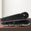 VEVOR 4/4 Full Size Violin Case, Built-in Hygrometer, Lightweight Portable Travel Carrying Bag, with Plush Lining, Dual Shoulder Straps, Anti-Scratch, Professional Triangular Shape, for Violin, Black